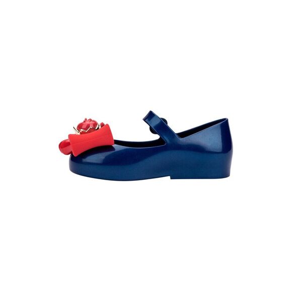 Mini Melissa Sweet Love + Snow White Baby Ballerina Flat, Blue - Picture 2 of 3